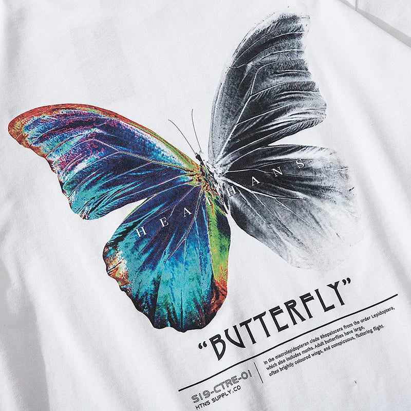 Butterfly Loose T-Shirt — back view