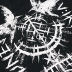 Eyes Graphic Oversized Hoodie — fabric close-up