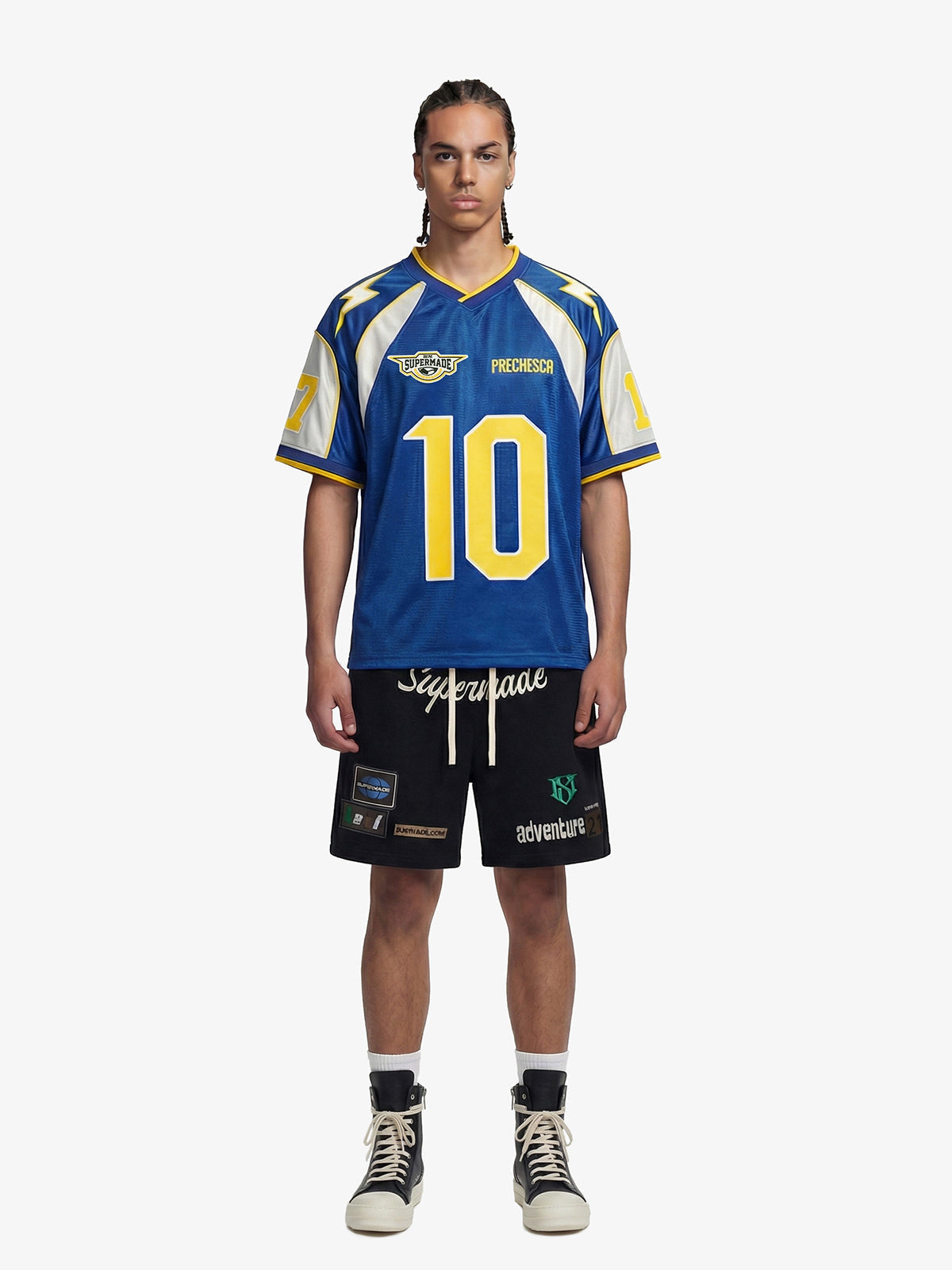 Lightning Colorblock Mesh Jersey T-Shirt