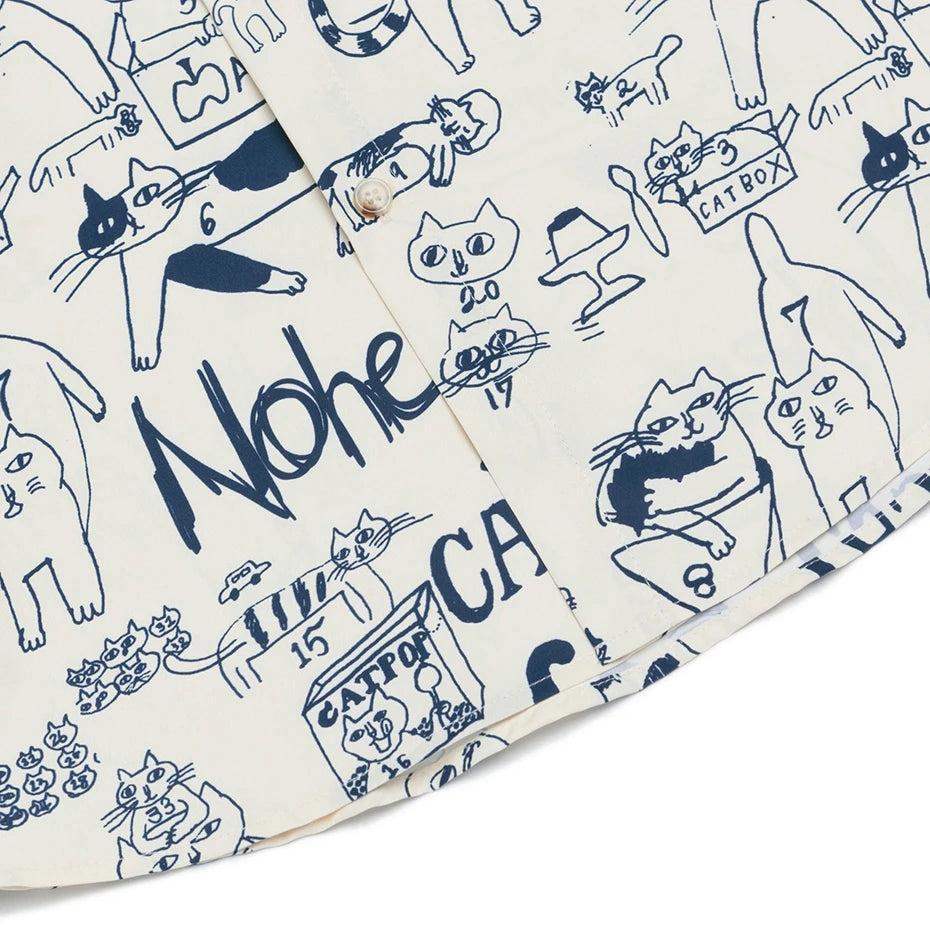 Shirts Graphic Loose Shirt — fabric close-up