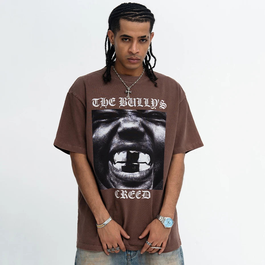 Shirts Y2K Graphic Oversized T-Shirt — fit shot