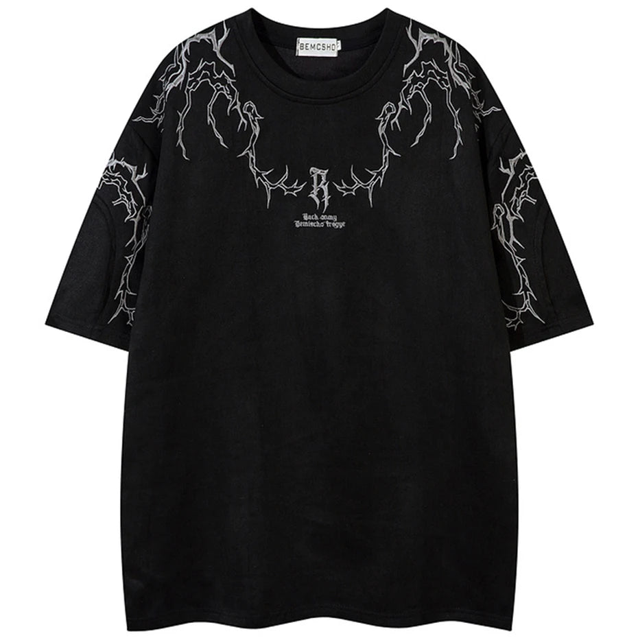 Vintage Embroidered Suede Oversized T-Shirt — styling shot