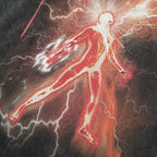 Retro Black Lightning Washed T-Shirt — back view