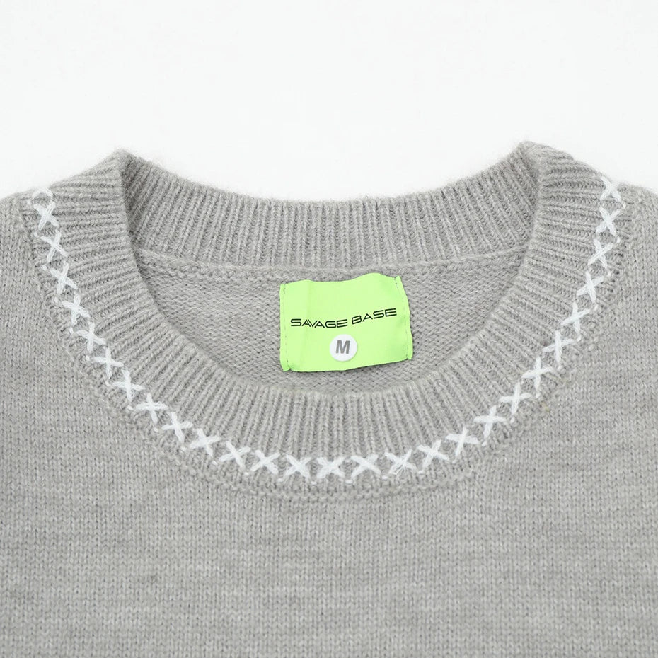Sweaters Vintage Knit Oversized Sweater — detail shot