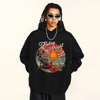 Skull Skeleton Graphic Hoodie — front view