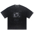 Purple Vintage Graphic Oversized T-Shirt — fit shot