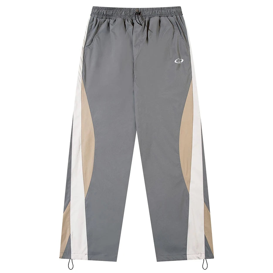 Y2K Color Block Loose Sweatpants — back view