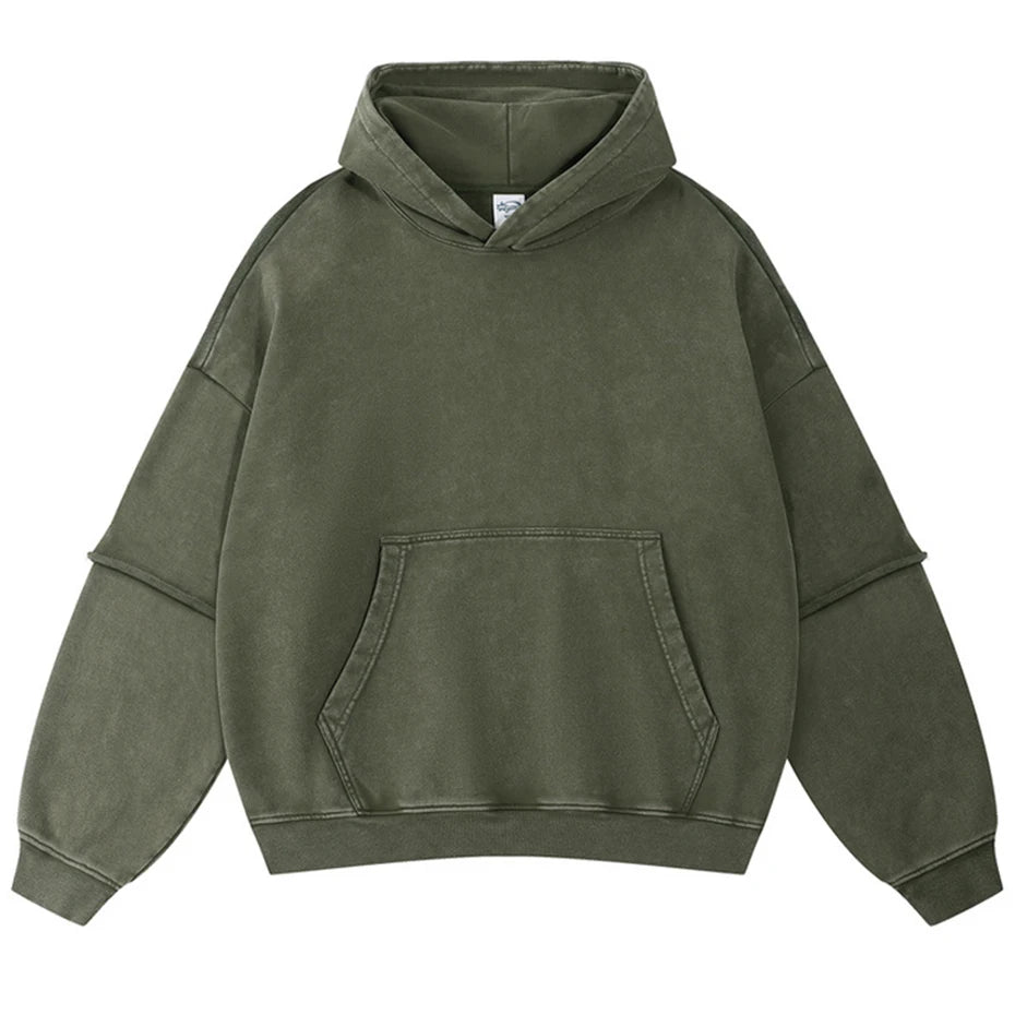Hoodies Vintage Oversized Hoodie — back view