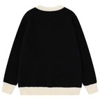 Y2K Vintage Knit Oversized Sweater — front view