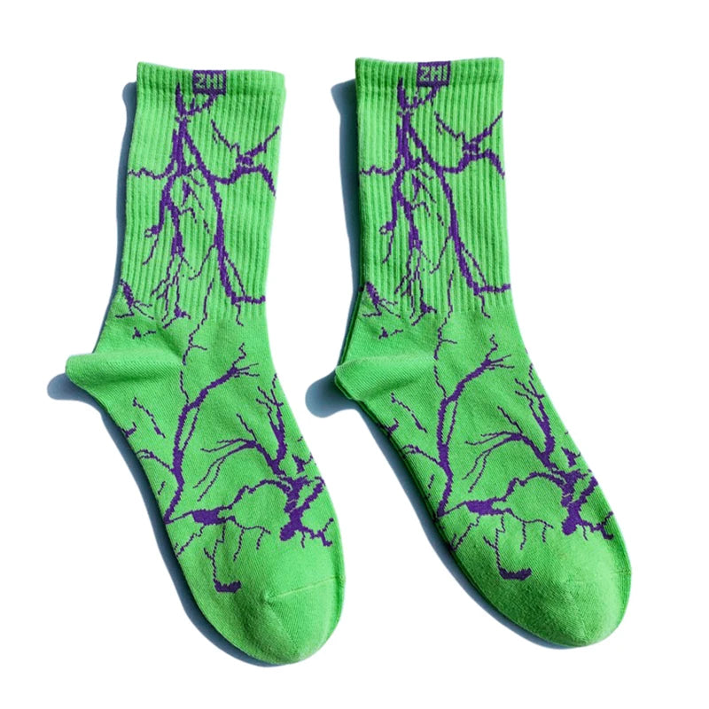 Skate Black Lightning Print Accessory — fit shot