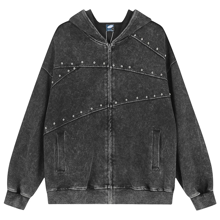 Rivet Vintage Oversized Jacket — styling shot