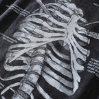 Skeleton Graphic Loose T-Shirt — fit shot