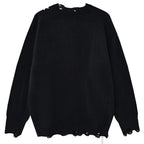 Funny Y2K Cat Knit Oversized Sweater — front view