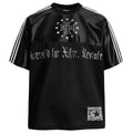 Black Cross Star Graphic Loose T-Shirt — styling shot