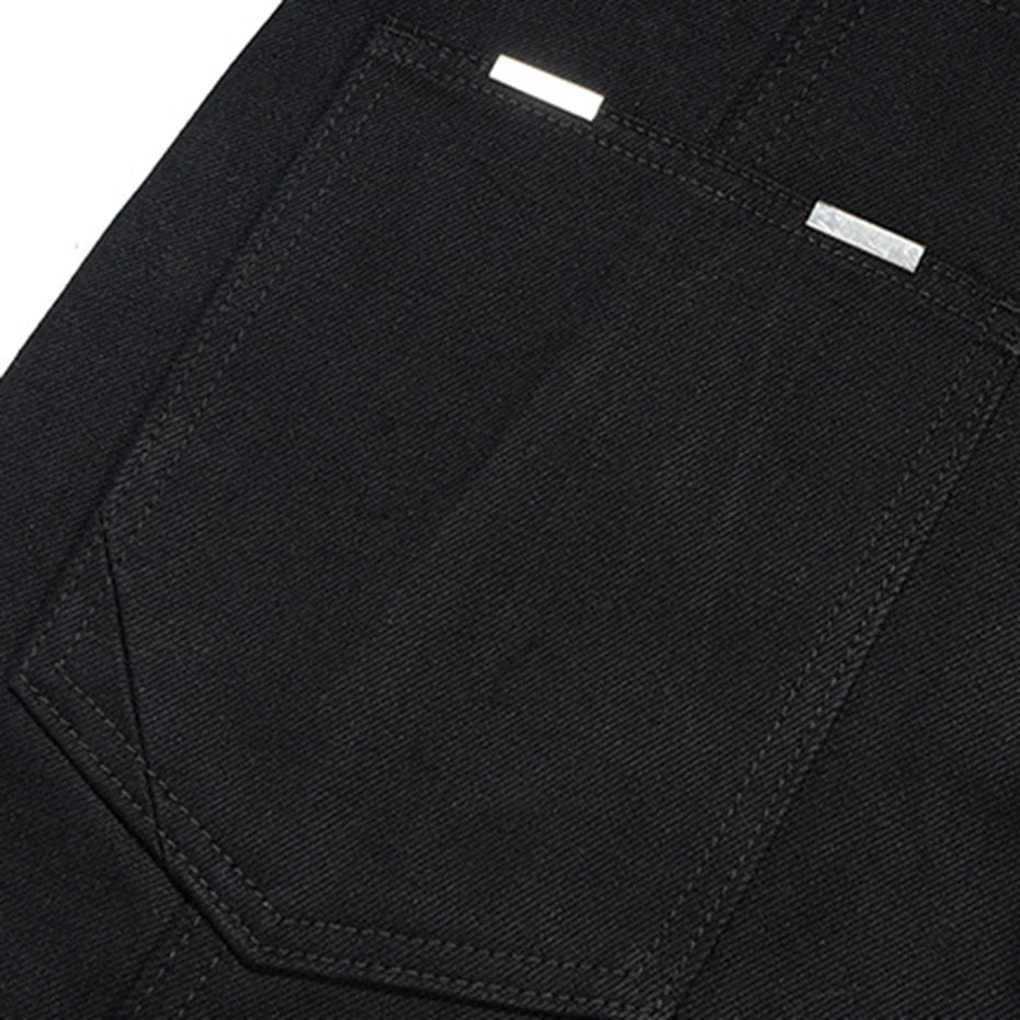 Flared Red Denim Flare Jeans — back view