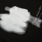 Vintage Shadow Print Oversized T-Shirt — back view