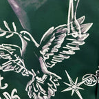 Short Vintage Loose Shirt — fabric close-up