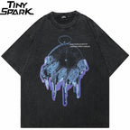 Time Vintage Black Washed T-Shirt — front view
