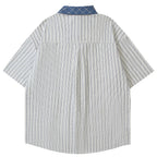 Vintage Cartoon Graphic Loose Shirt — front view