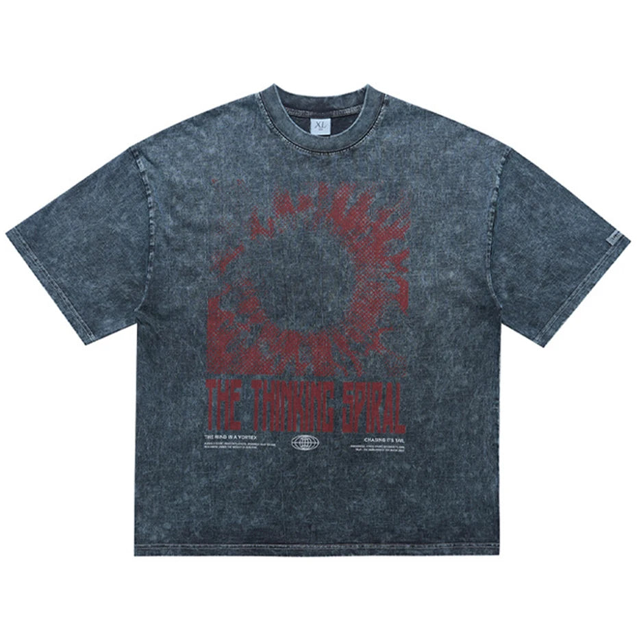 Vintage Y2K Graphic Oversized T-Shirt — back view