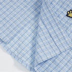 Shirts Cat Embroidered Loose Shirt — fabric close-up