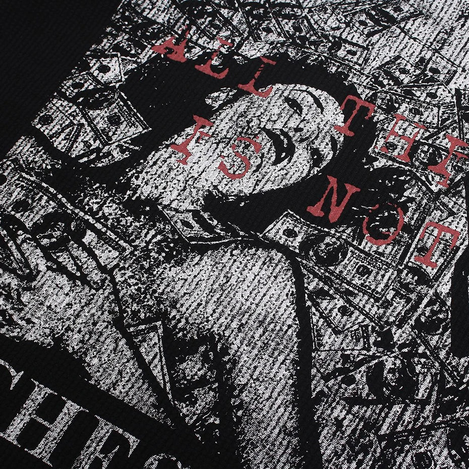 Vintage Y2K Graphic Oversized Tee — fit shot