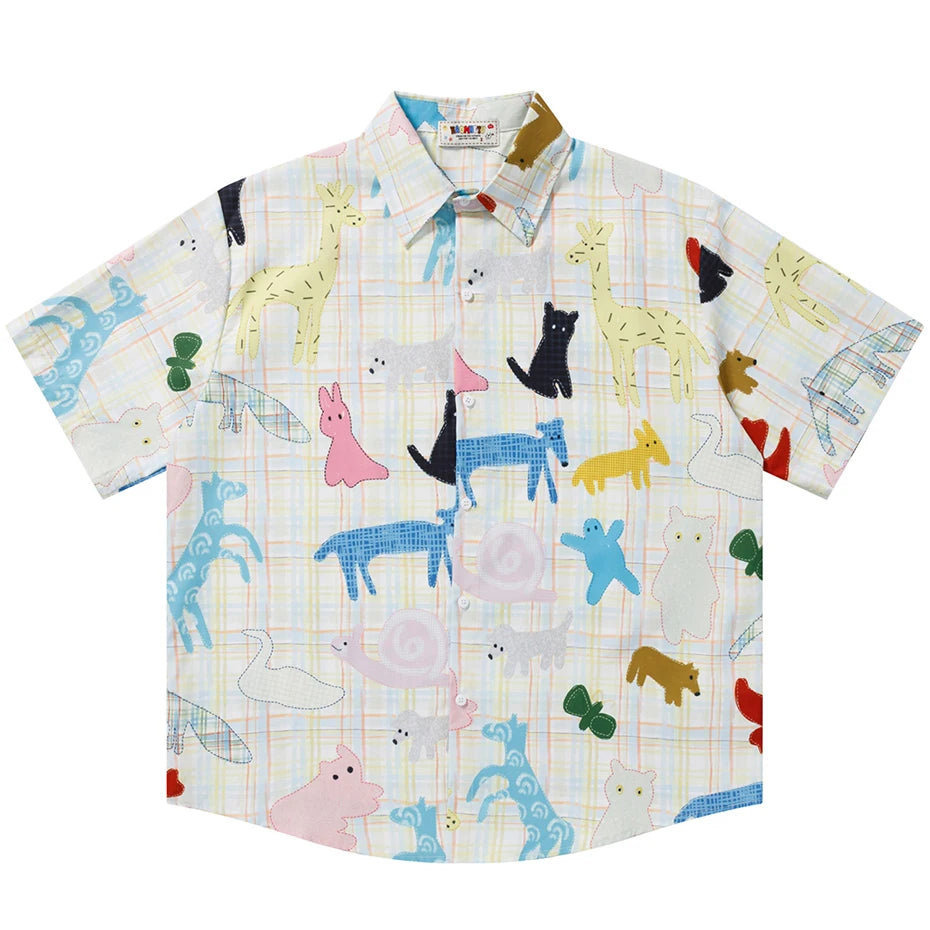 Sun Vintage Graphic Loose Shirt — back view