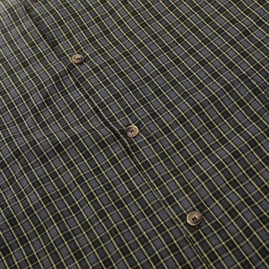 Vintage Plaid Washed Oversized Shirt — detail shot