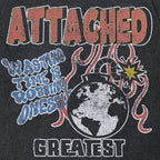 Tees Retro Black Washed T-Shirt — front view
