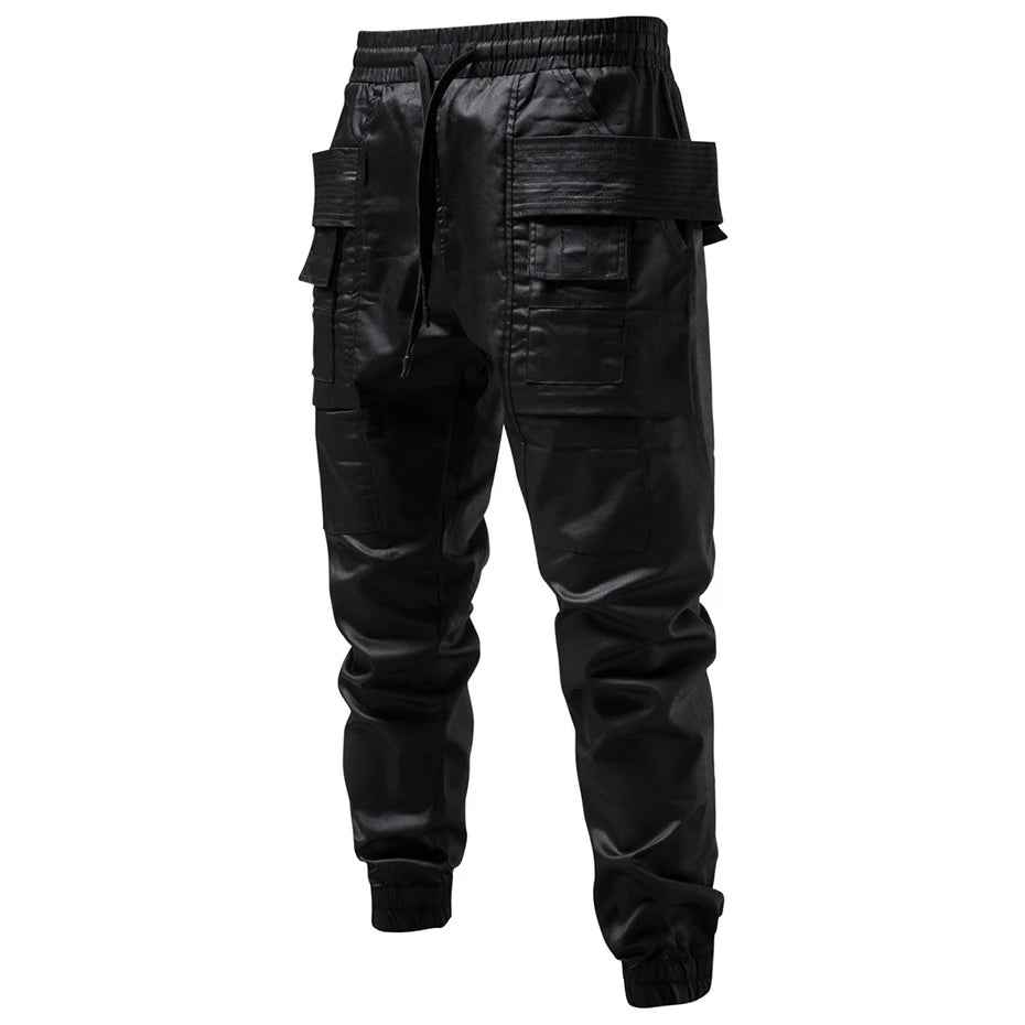 Punk Black Cargo Pants — styling shot