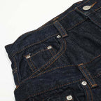 Blue Denim Baggy Jeans — detail shot