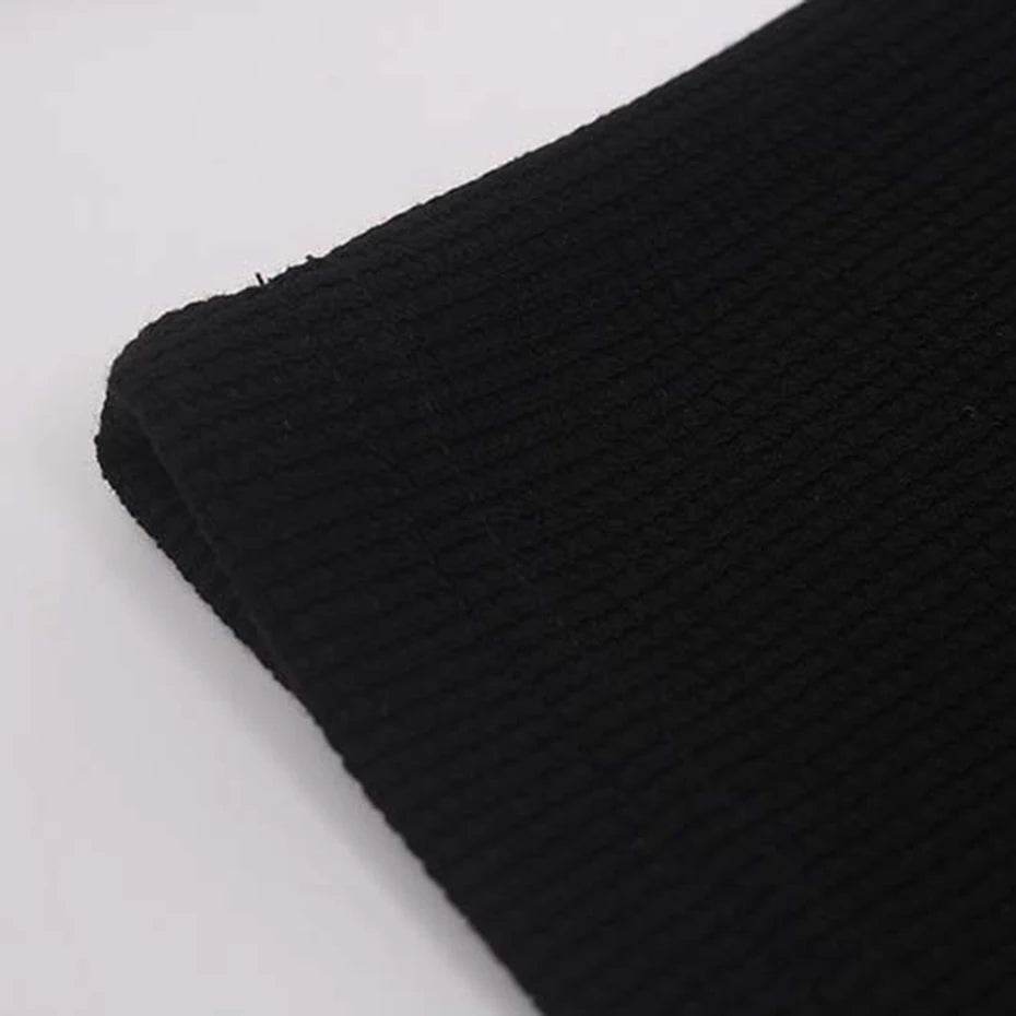 Y2K Letter Print Oversized T-Shirt — fabric close-up