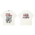 Ancient White Graphic T-Shirt — fabric close-up