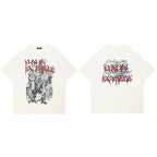 Ancient White Graphic T-Shirt — fabric close-up