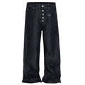 Black Denim Baggy Jeans — styling shot