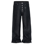 Black Denim Baggy Jeans — styling shot