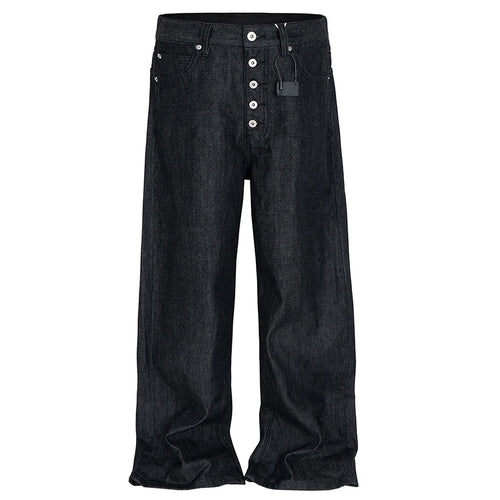 Black Denim Baggy Jeans — styling shot