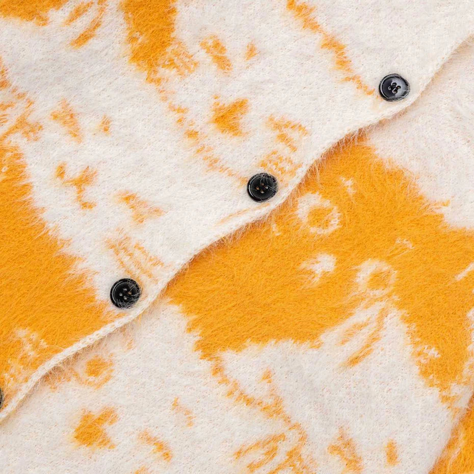 Car Y2K Cat Graphic Knit Oversized Sweater — fit shot