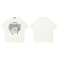 White Lightning Graphic T-Shirt — fabric close-up