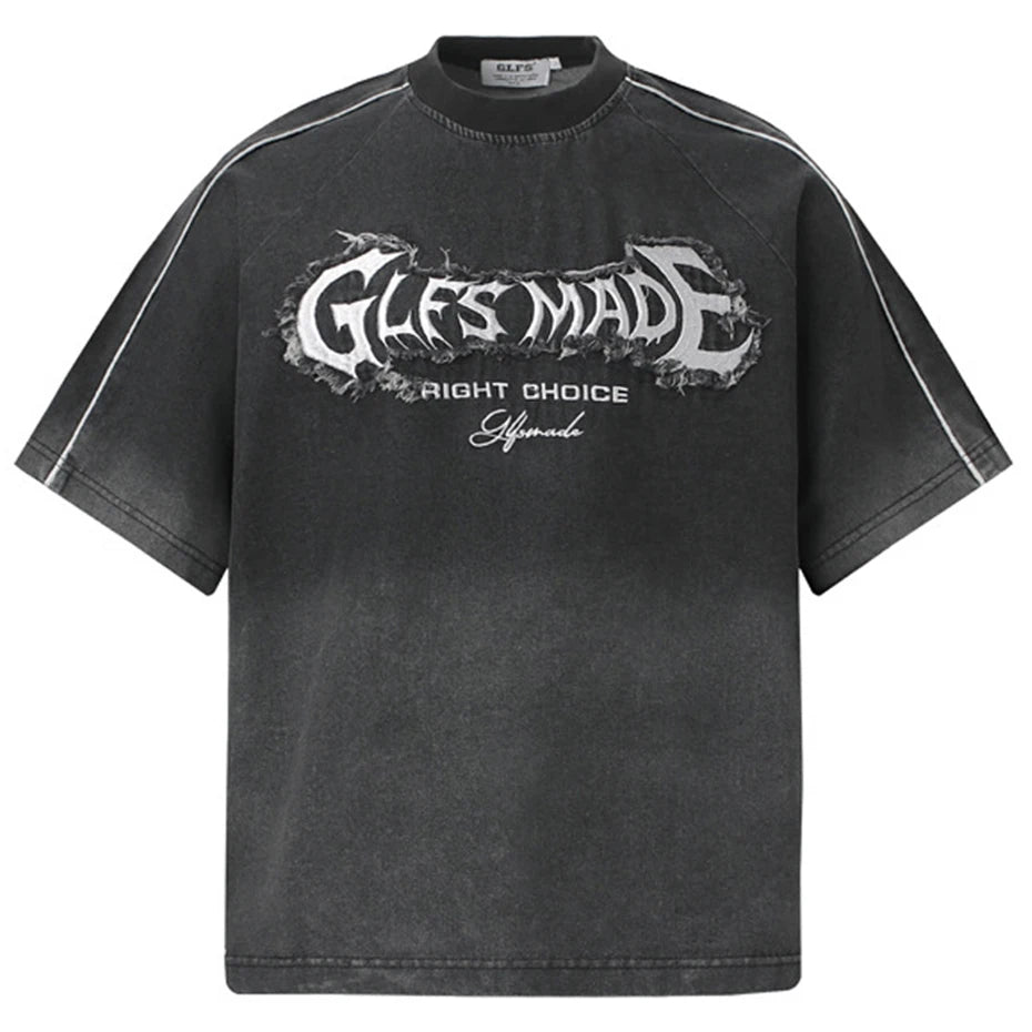 Y2K Embroidered Oversized T-Shirt — styling shot