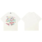 Beige Graffiti Graphic T-Shirt — styling shot