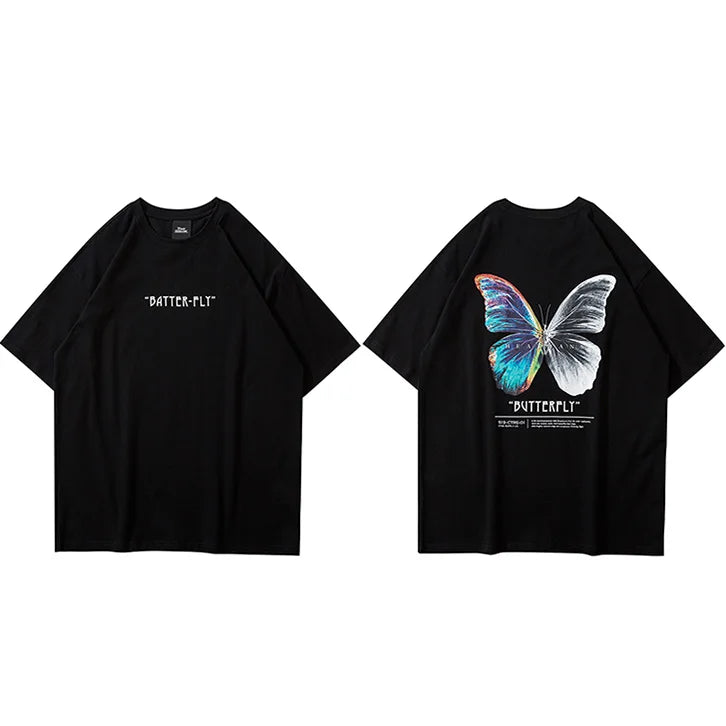 Butterfly Loose T-Shirt — fit shot