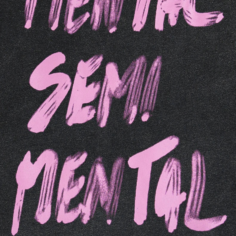 Y2K Pink Graphic Oversized T-Shirt — detail shot