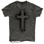 Ripped Vintage Graphic T-Shirt — fit shot