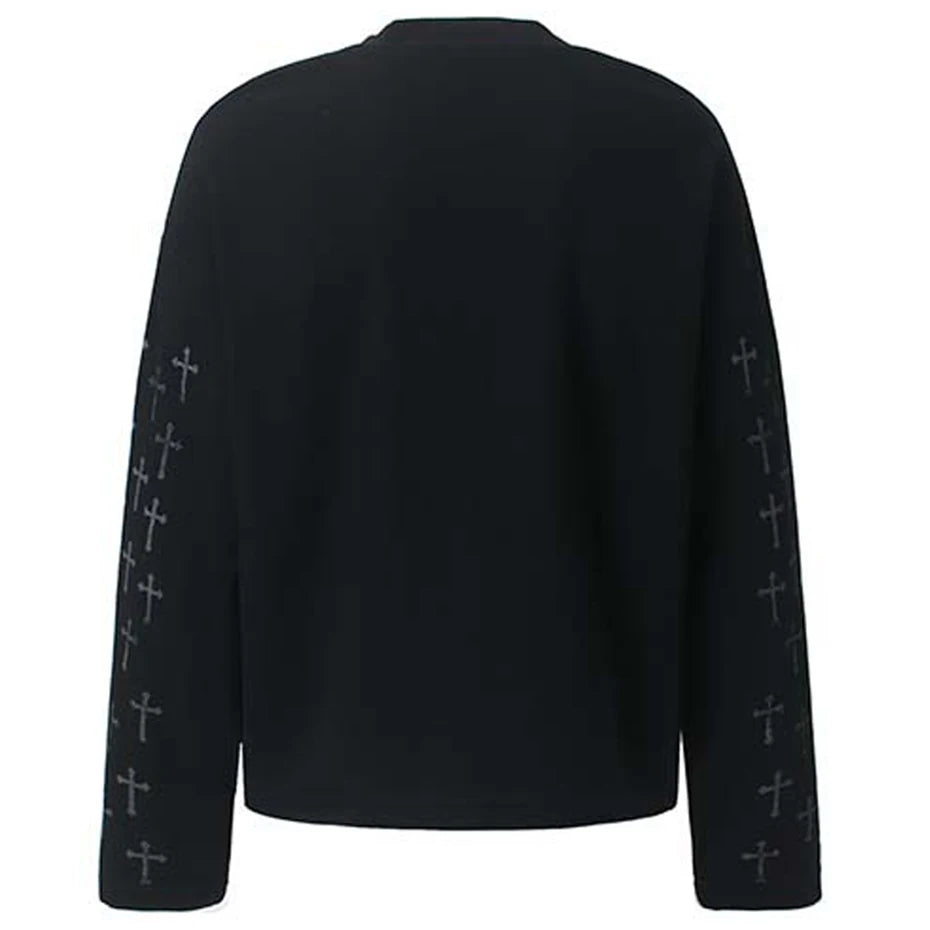 Y2K Letter Print Oversized T-Shirt — front view