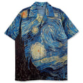 Vintage Star Graphic Oversized Shirt — fabric close-up
