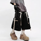 Loose Cargo Shorts — fabric close-up