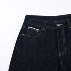 Wide Loose Denim Shorts — fit shot