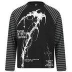 Goth Oversized Long Sleeve Tee — back view