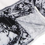 Vintage Graphic Loose Shirt — fabric close-up